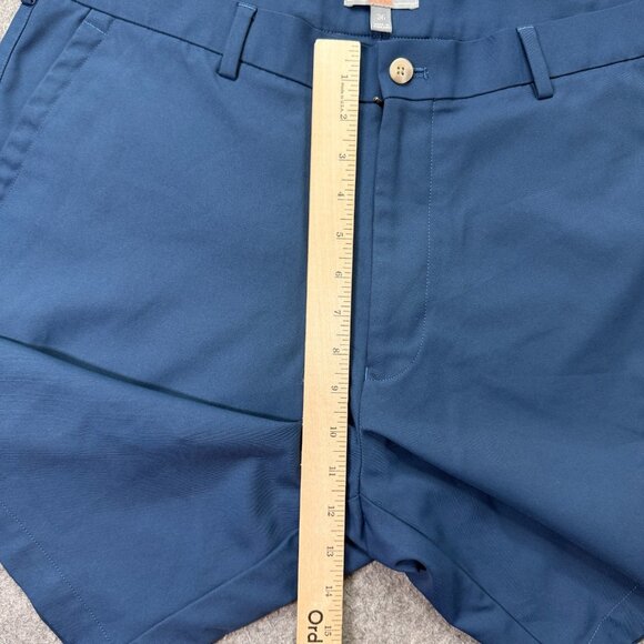 Peter Millar Salem Performance Golf Shorts Men 36 Dark Blue 9" Classic Fit - Picture 15 of 16